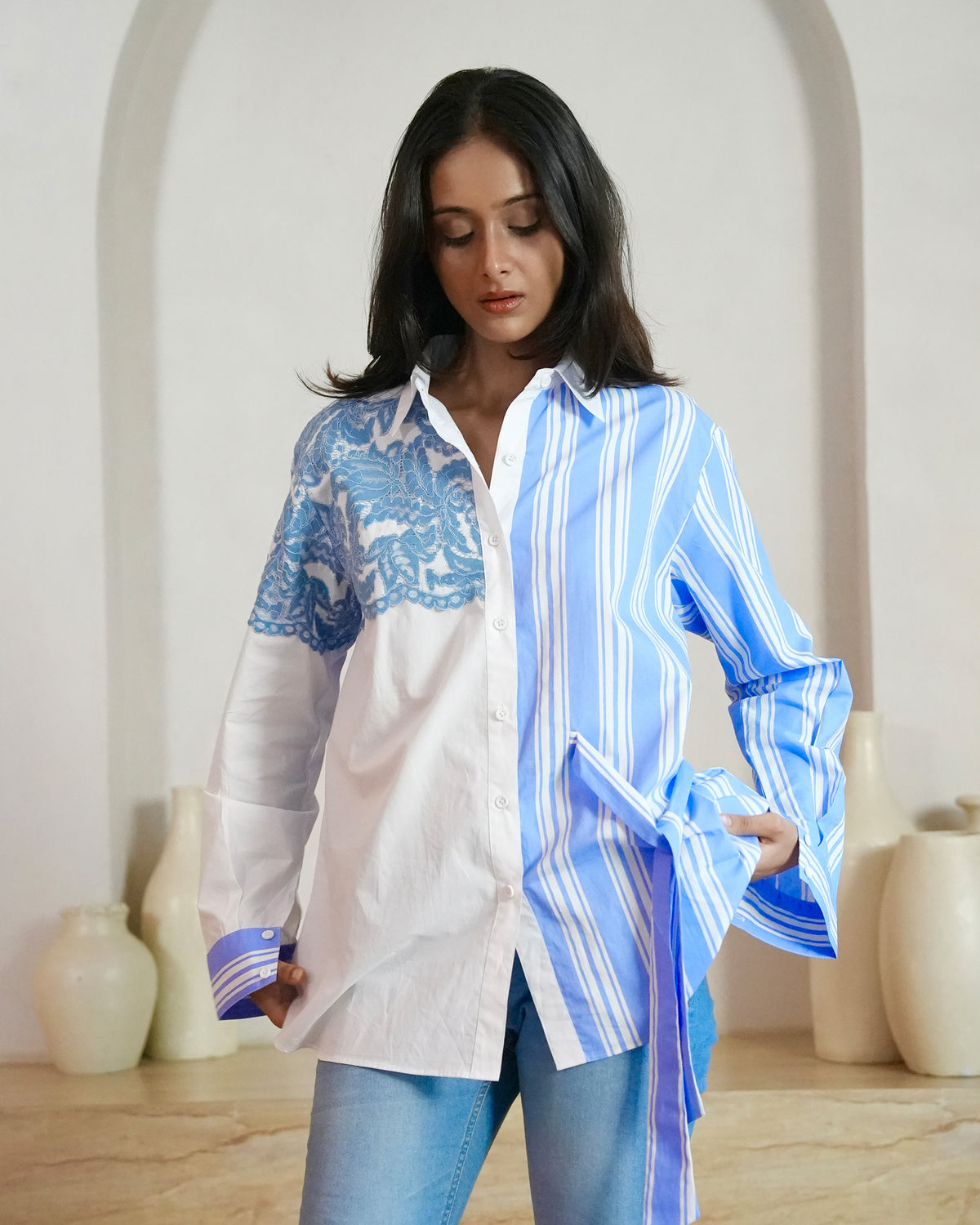 Santorini Blue Shirt
