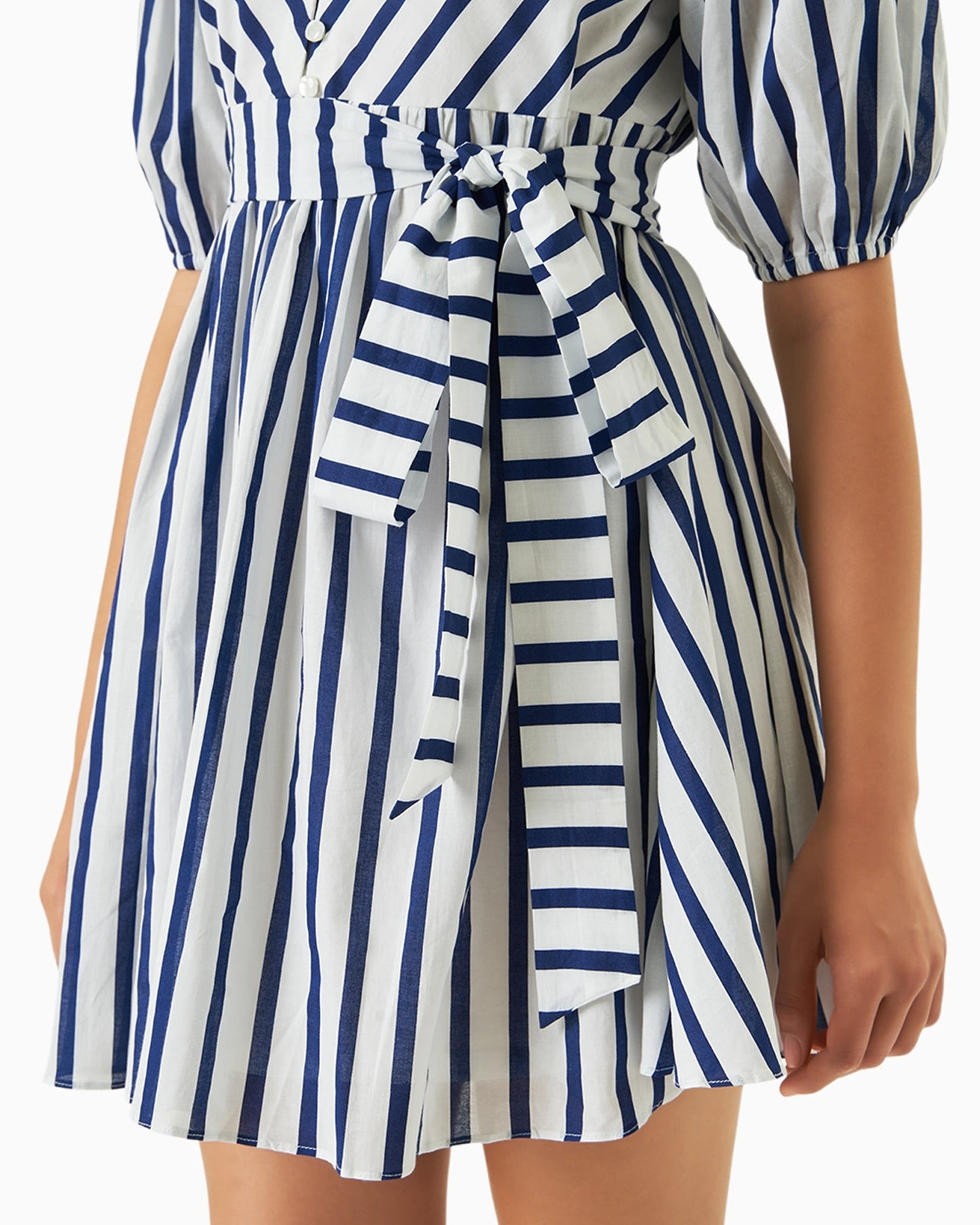 Soft Shoulder Stripe Dress
