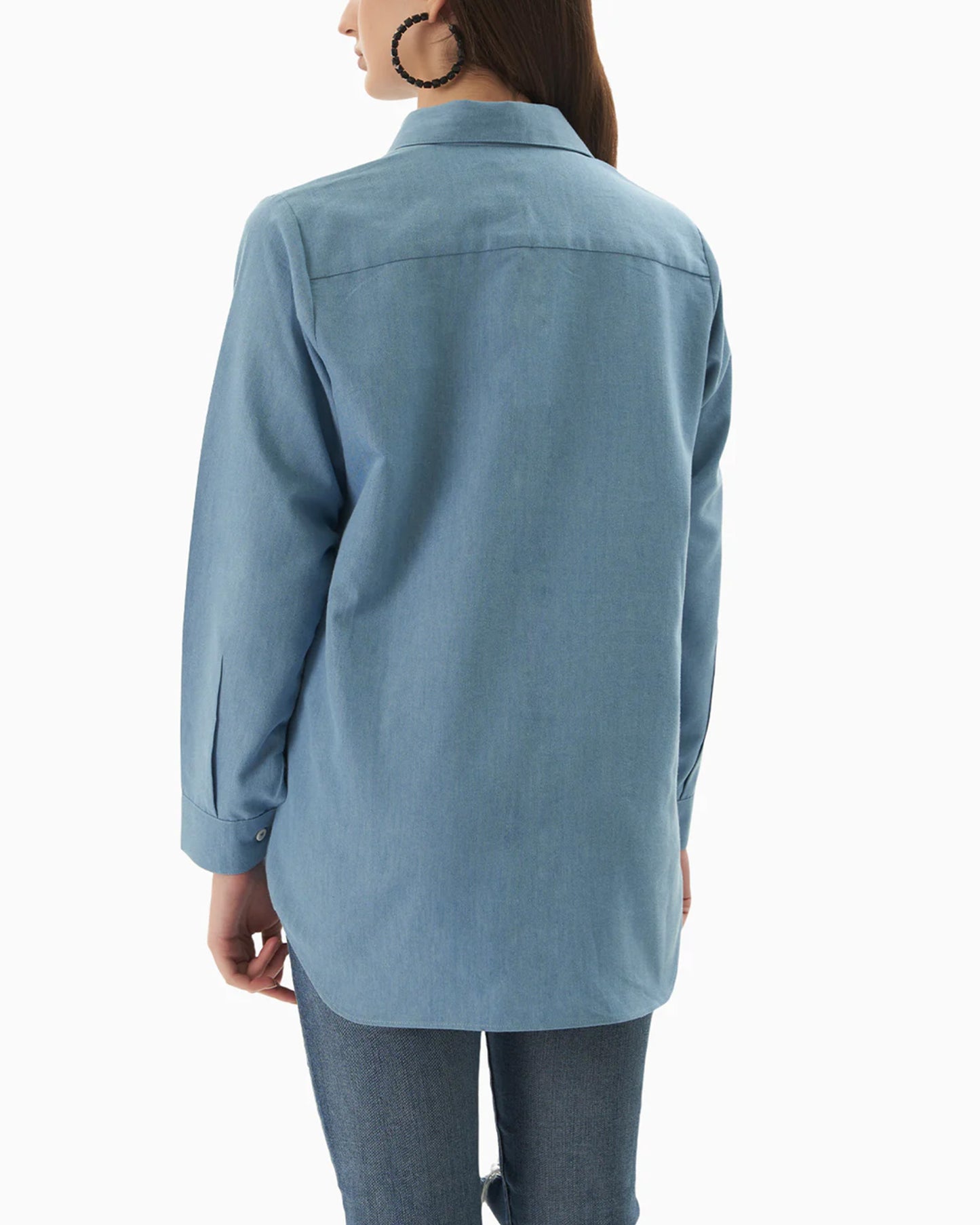 Blue Fringe Shirt