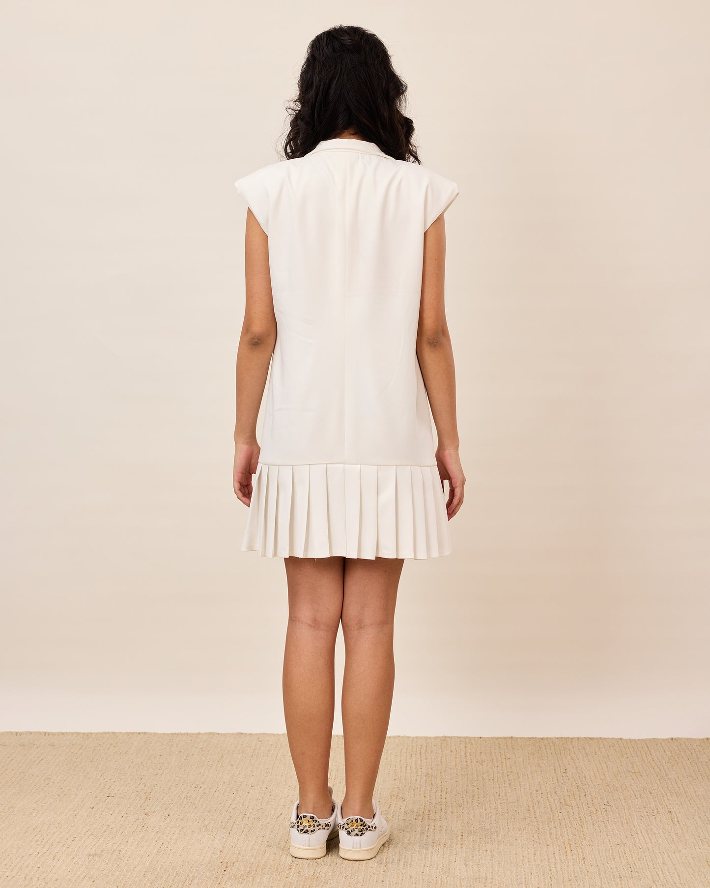 Pearl Bloom Pleated Dress