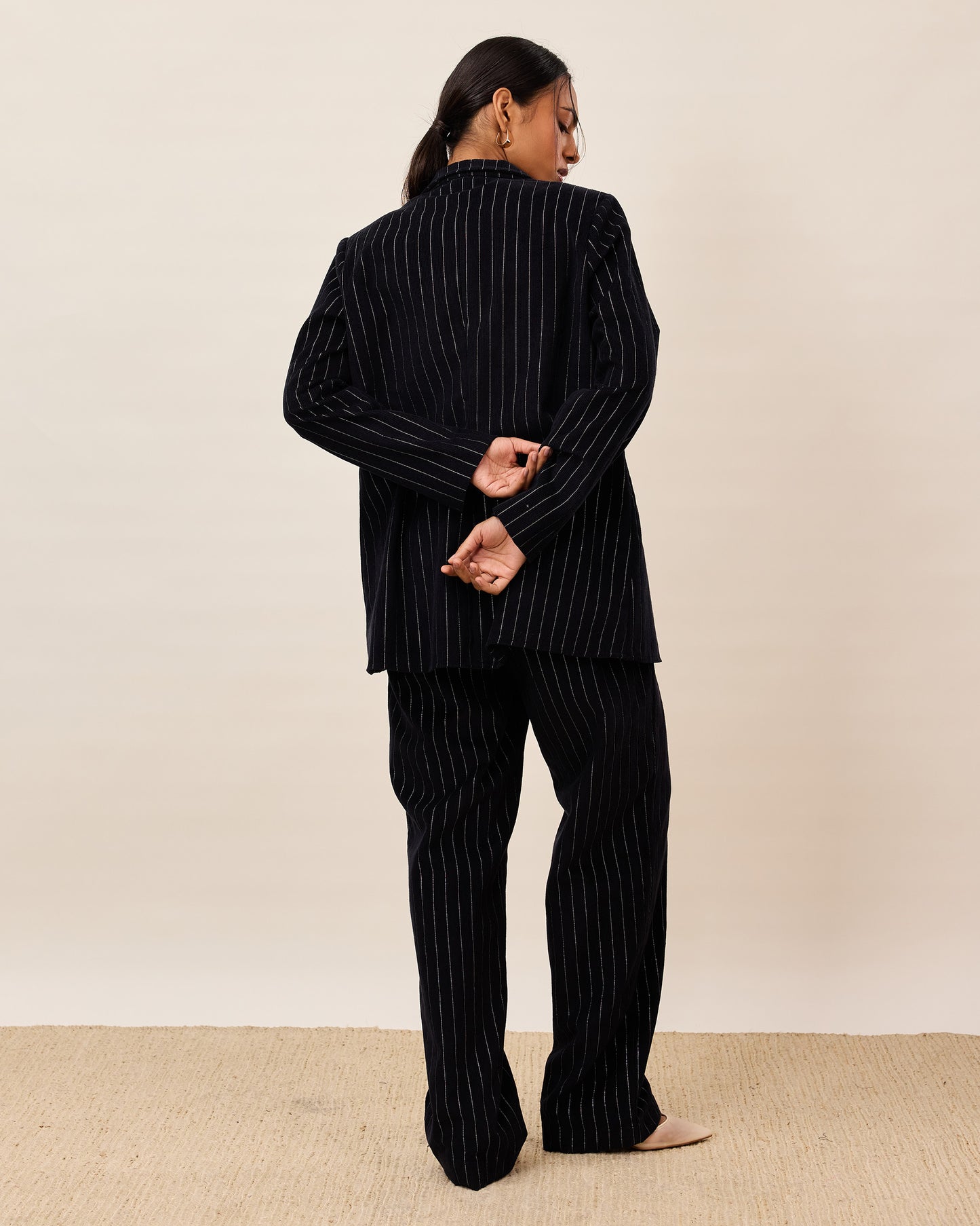 Striped Power Suit Set
