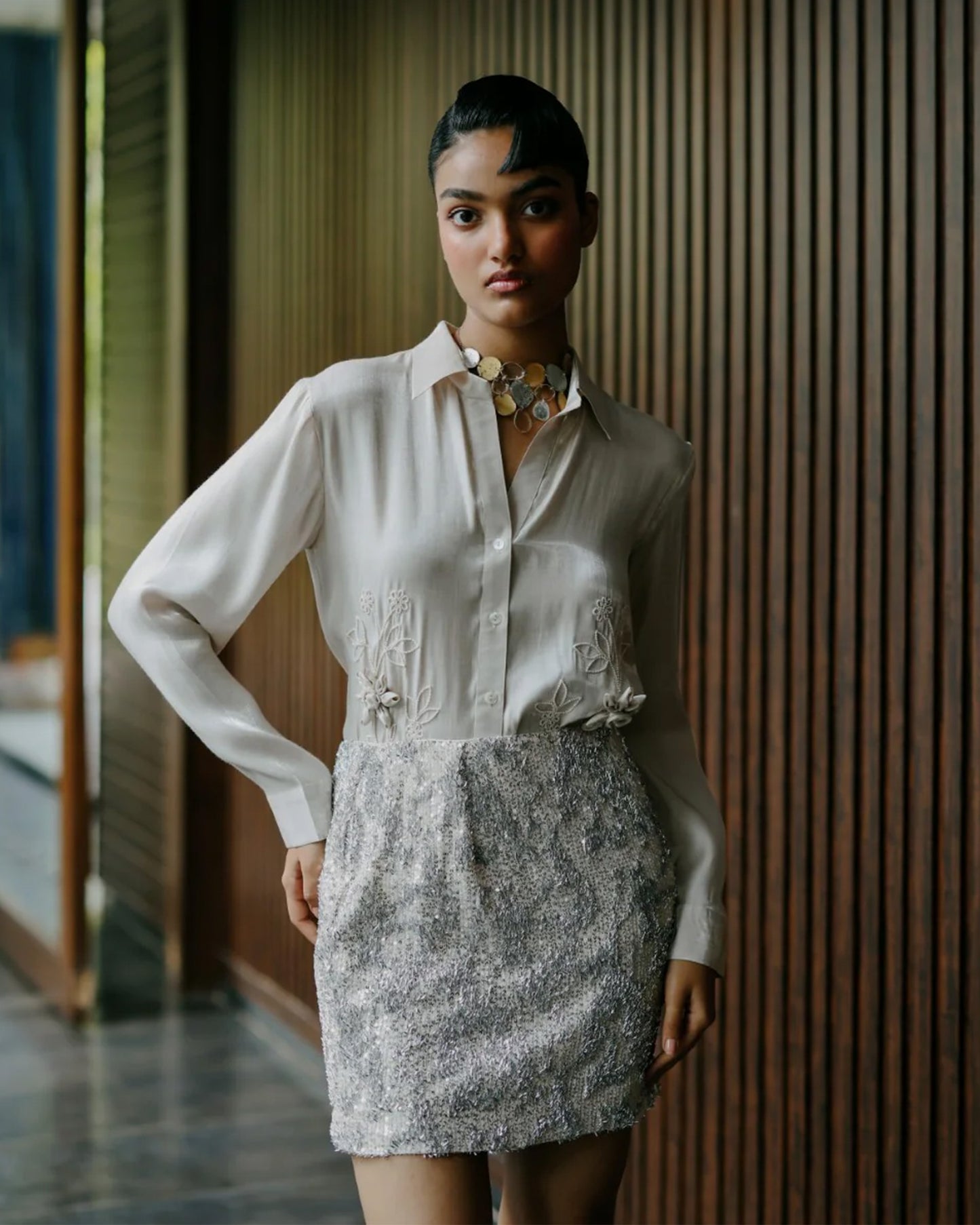 Glow Getter Shirt With Skirt Set