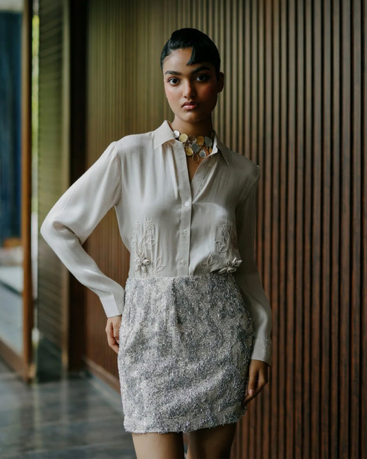 Glow Getter Shirt With Skirt Set
