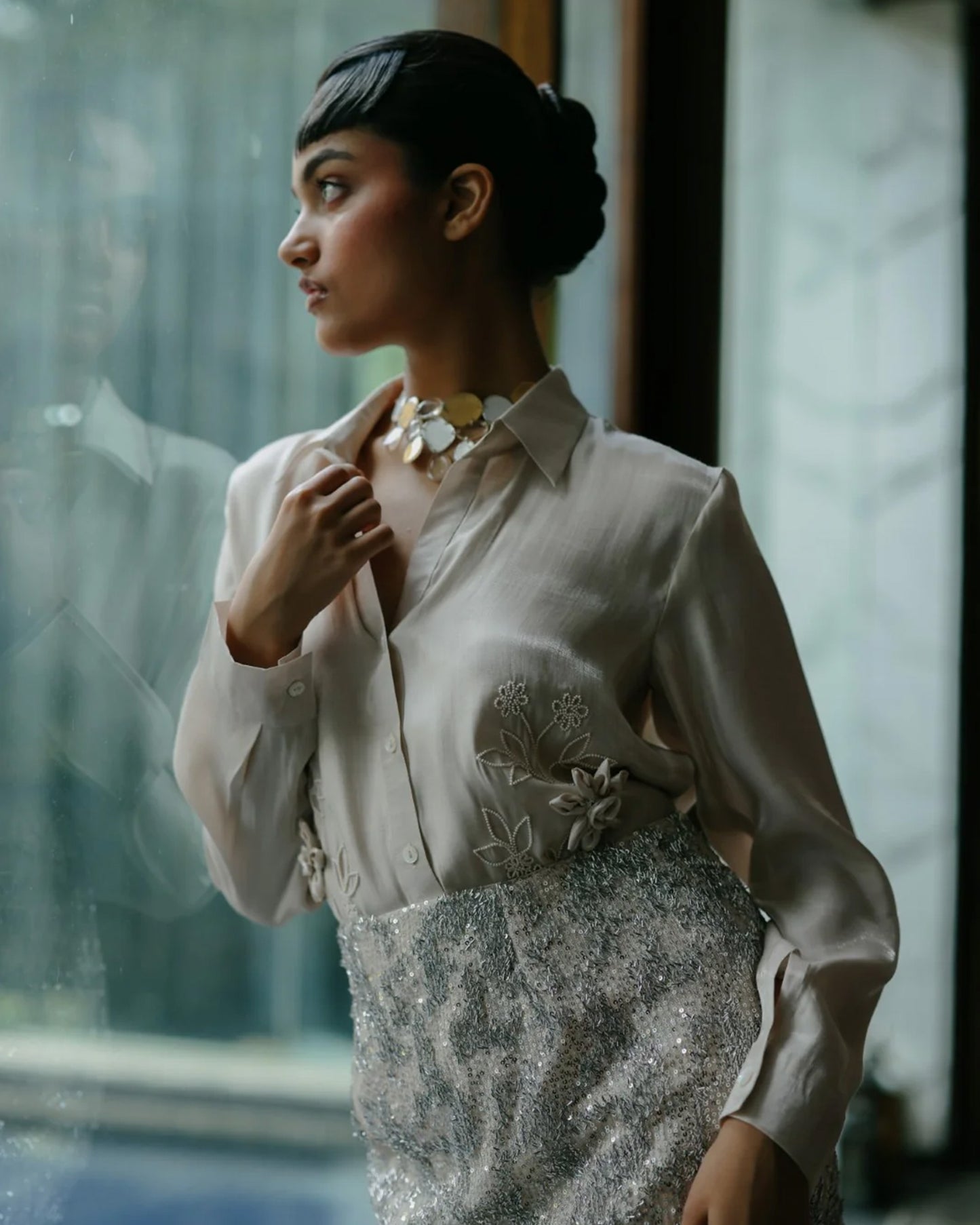 Glow Getter Shirt With Skirt Set