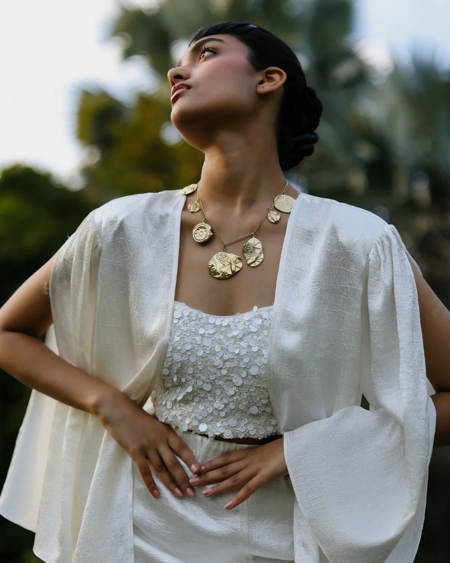 Viva Crinkled Satin Co-ord Set