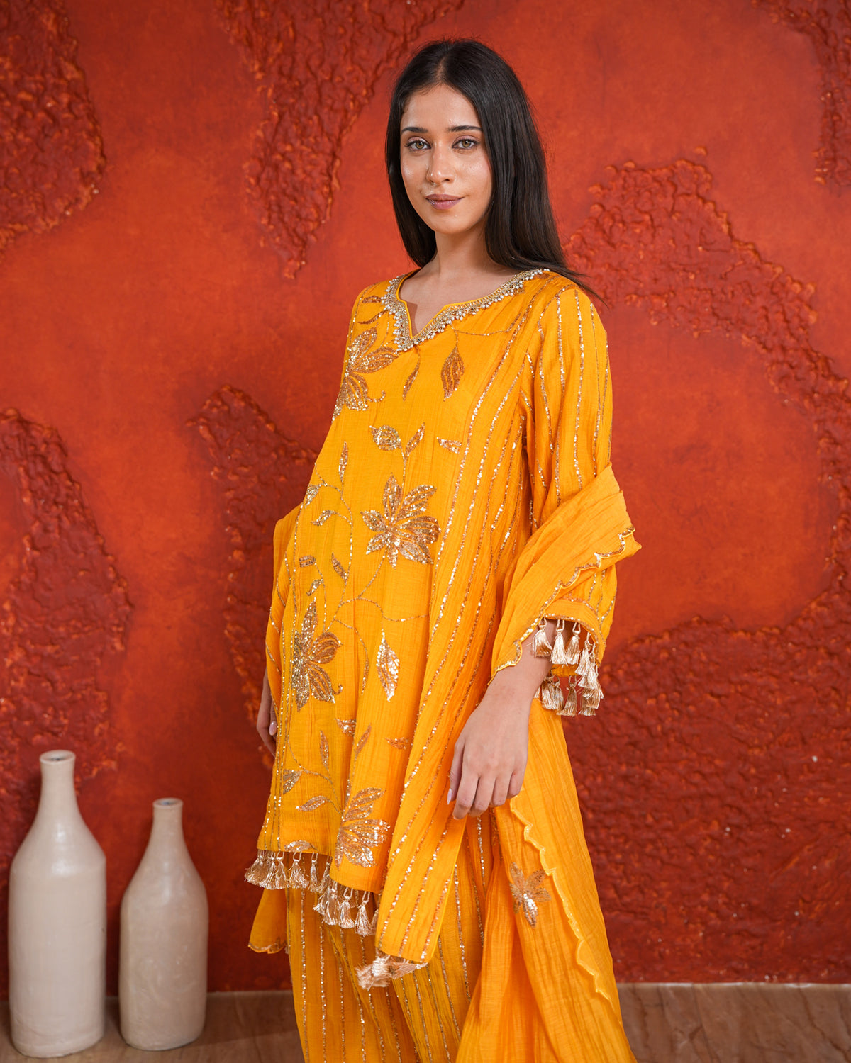 Noor Set Mustard
