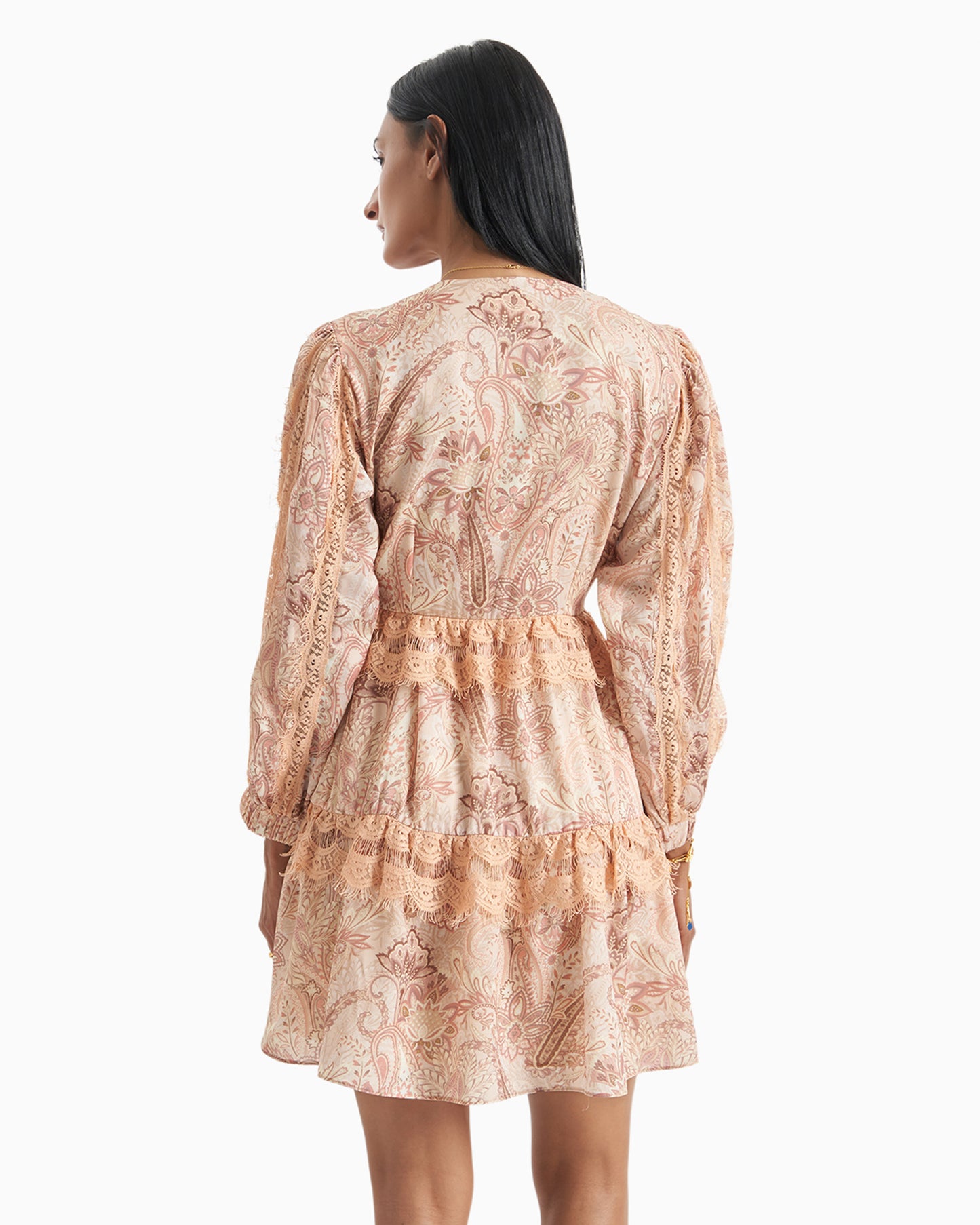 Blush Paisley Tier Dress