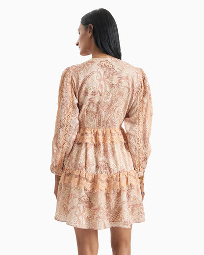 Blush Paisley Tier Dress