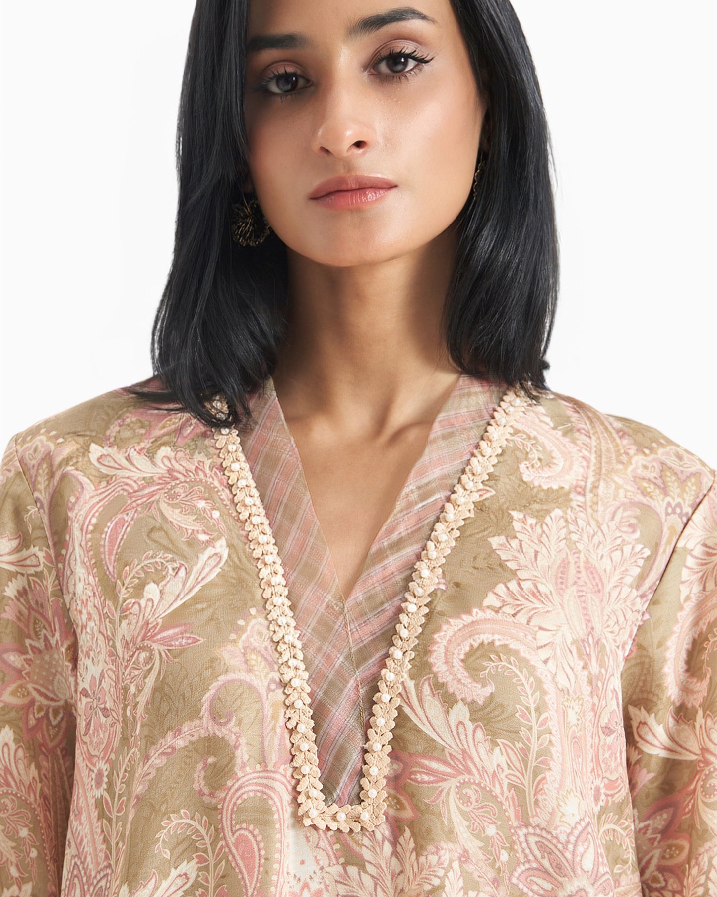 Sandstone Paisley Tunic Set