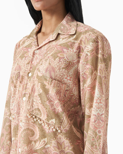 Olive Blush Paisley Coord Set