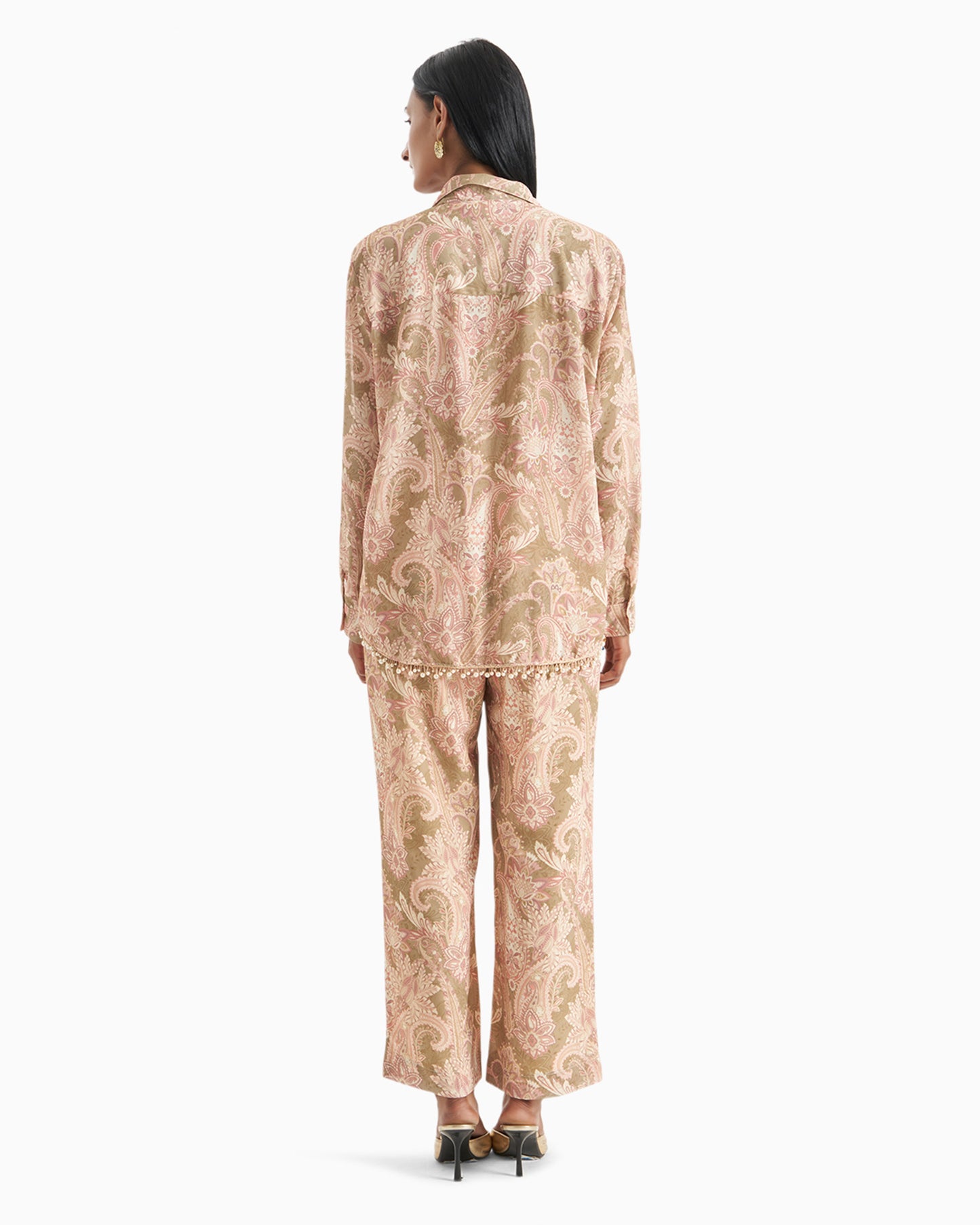 Olive Blush Paisley Coord Set