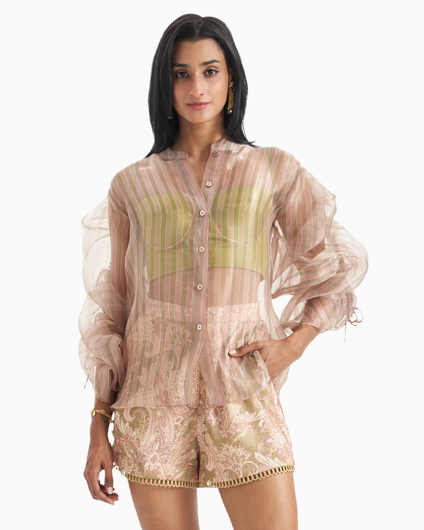 Blush Mirage Sheer Shirt