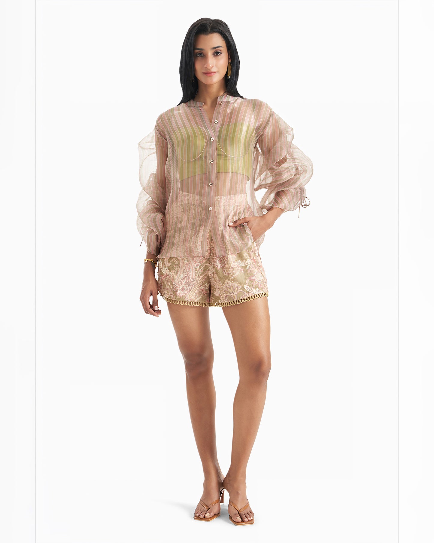 Blush Mirage Sheer Shirt
