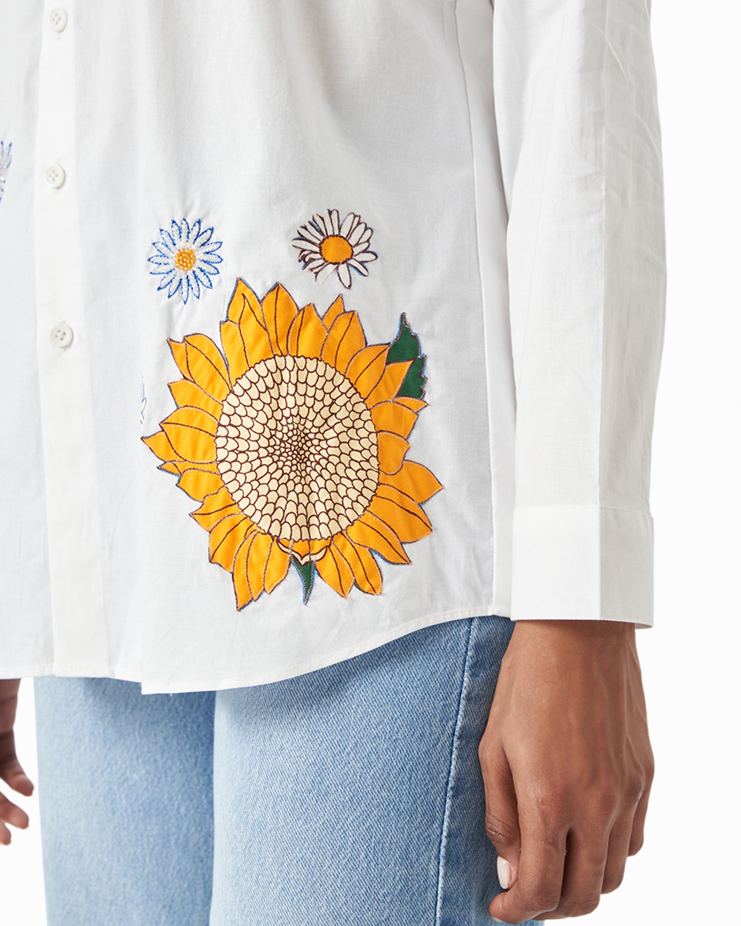 Orange Outline Floral Shirt