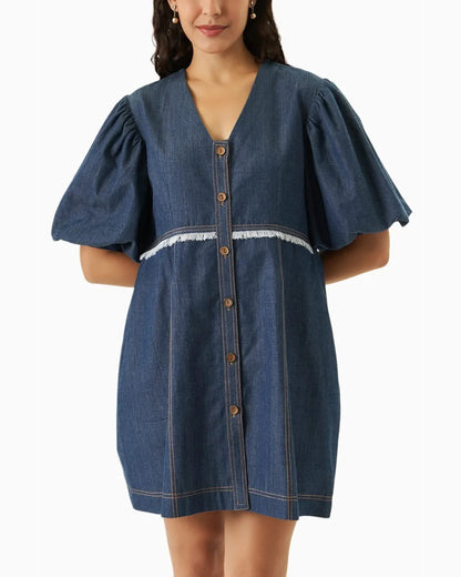 Blue Ease Denim Dress