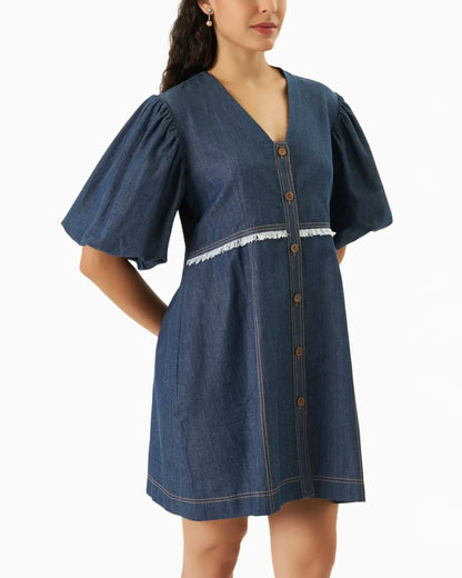 Blue Ease Denim Dress