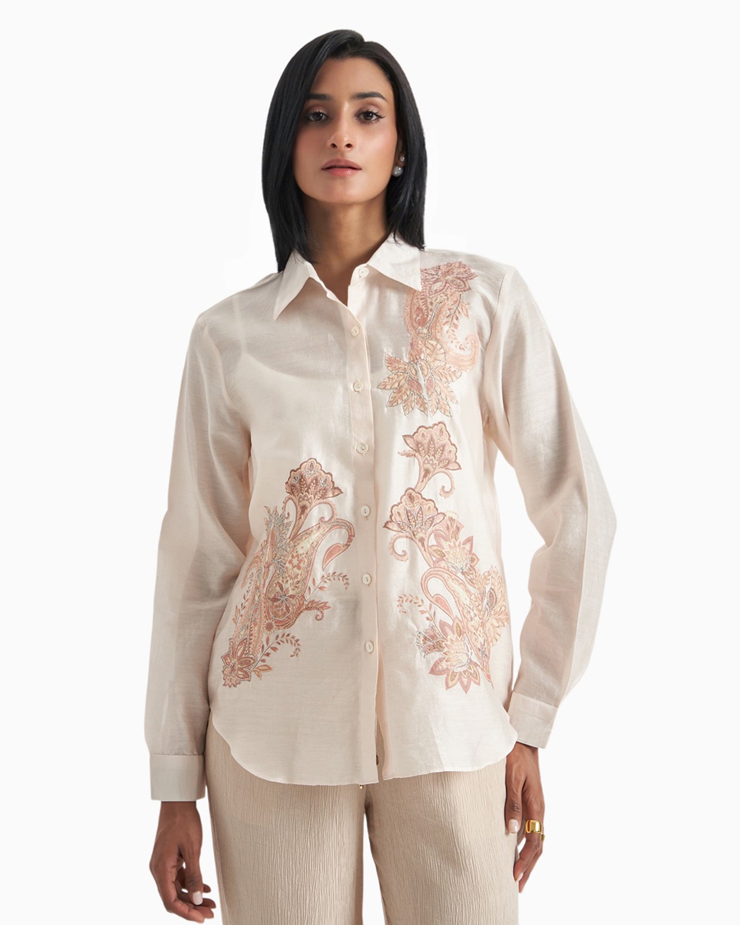 Rose Dune Paisley Shirt