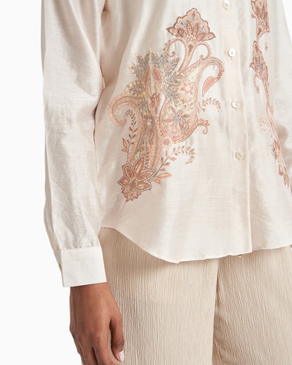 Rose Dune Paisley Shirt