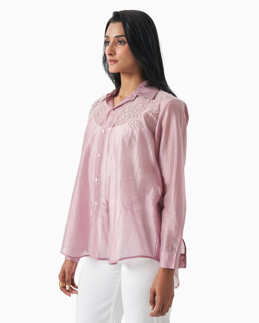 Rose Mist Lace Shirt