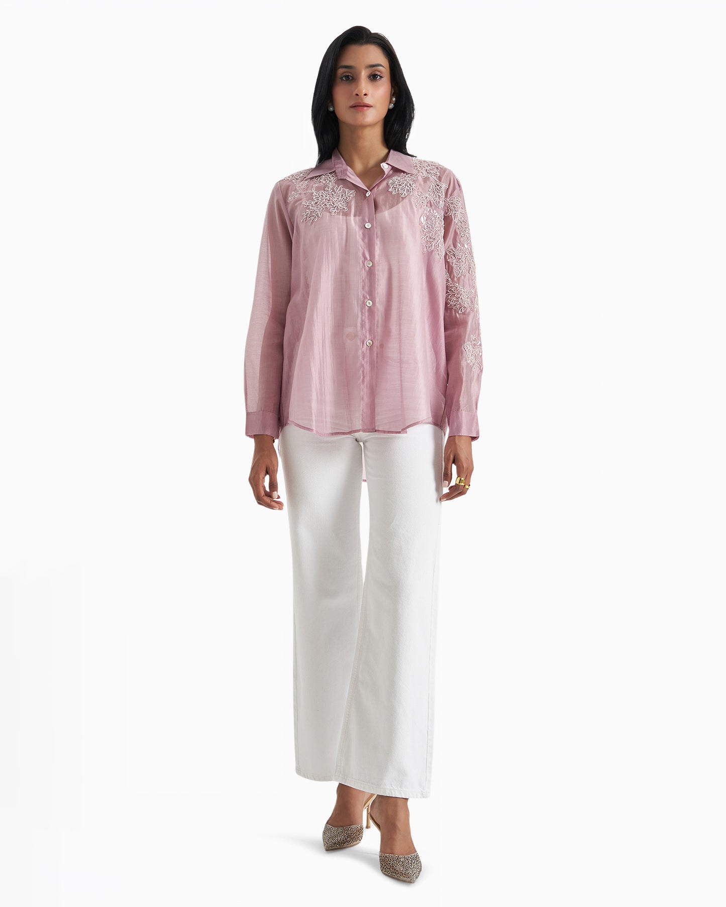Rose Mist Lace Shirt