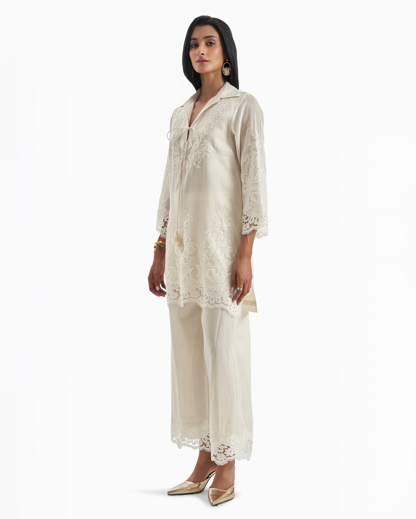 Ivory Lace Long Coord