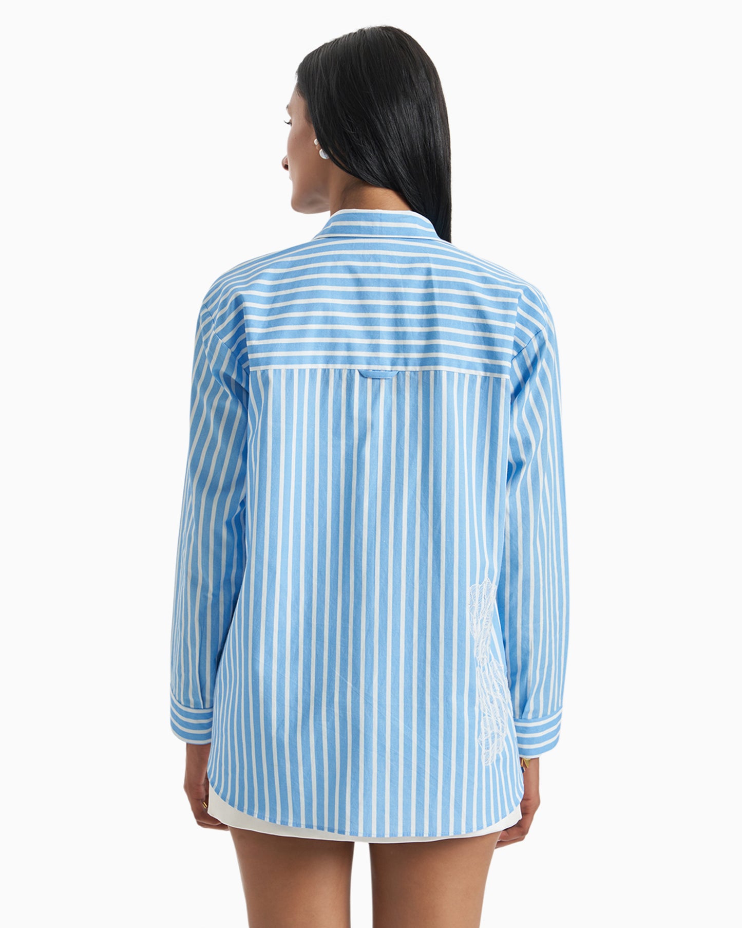 Cloud Lace Stripe Shirt