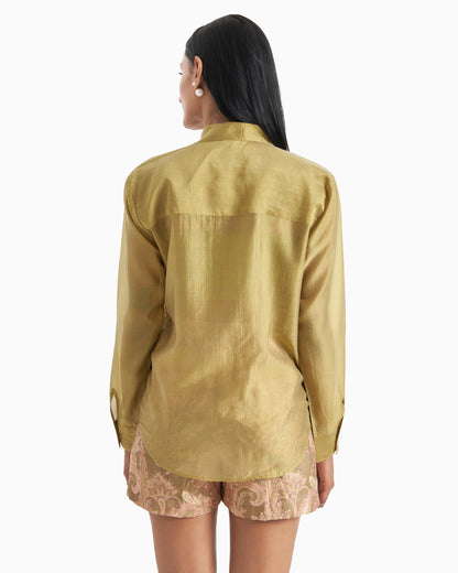 Moss Rose Paisley Shirt Set
