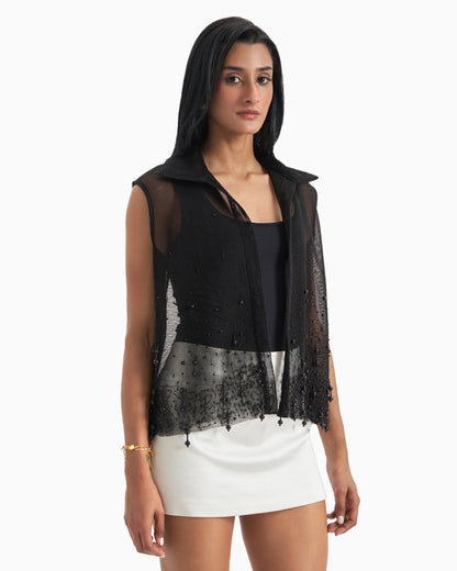 Black Pearl Drift Mesh Vest