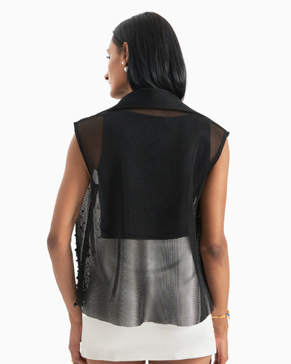 Black Pearl Drift Mesh Vest