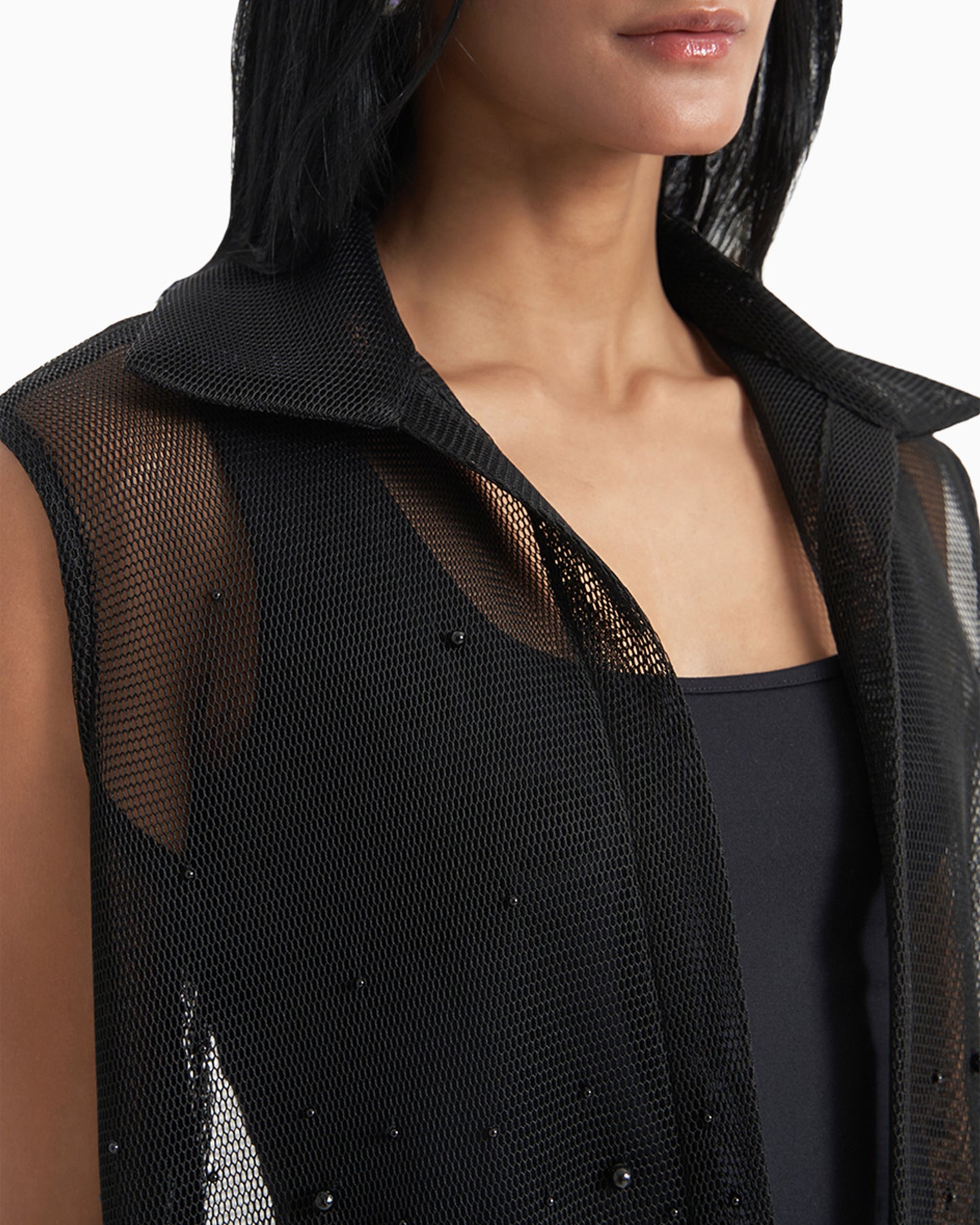 Black Pearl Drift Mesh Vest