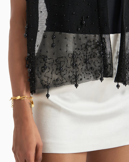 Black Pearl Drift Mesh Vest