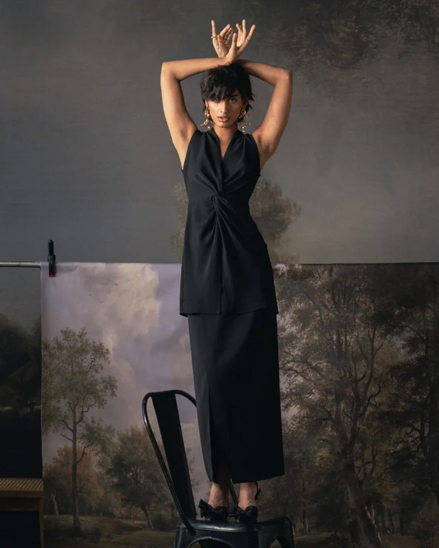 Gloom and Grace Skirt Set