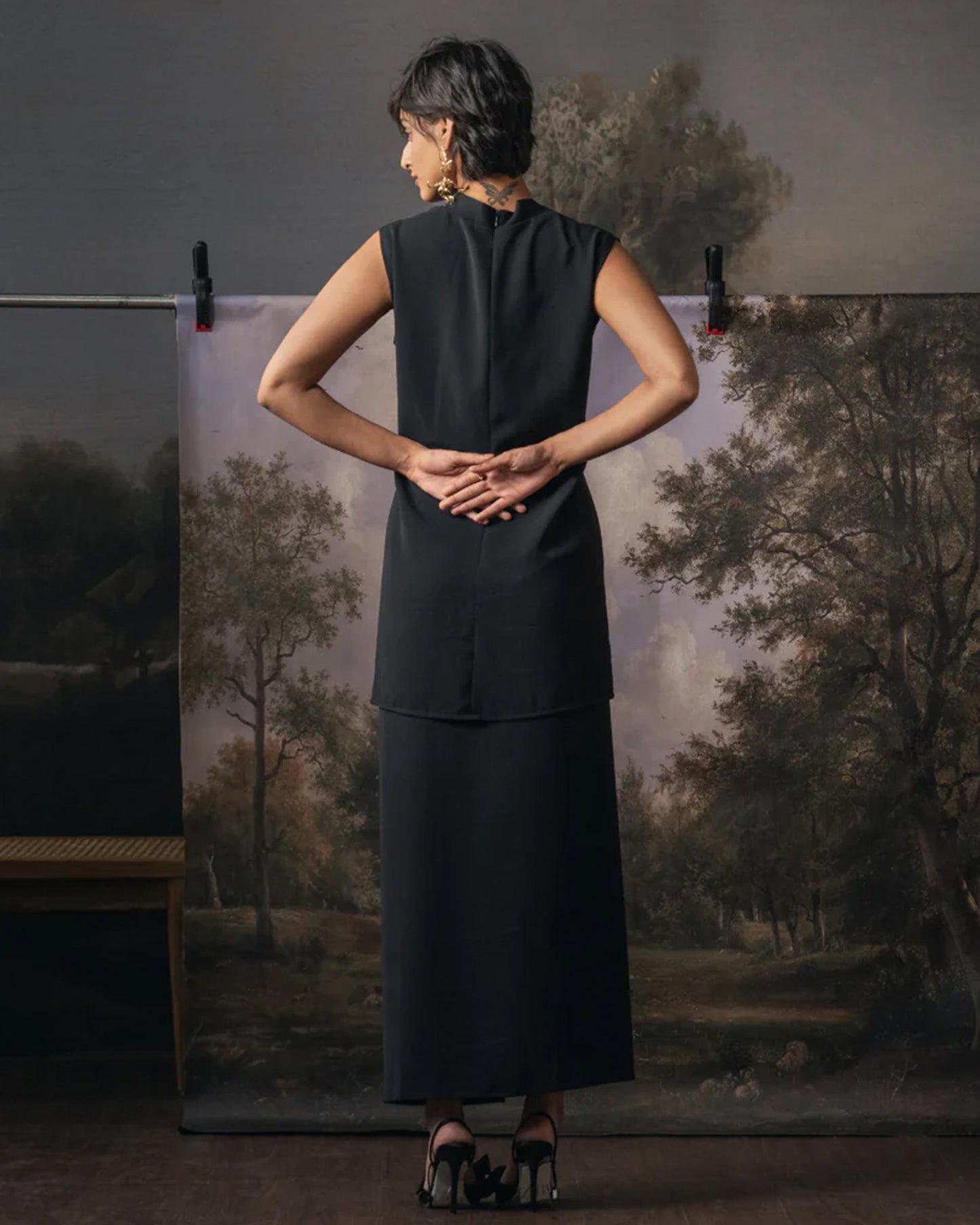 Gloom and Grace Skirt Set