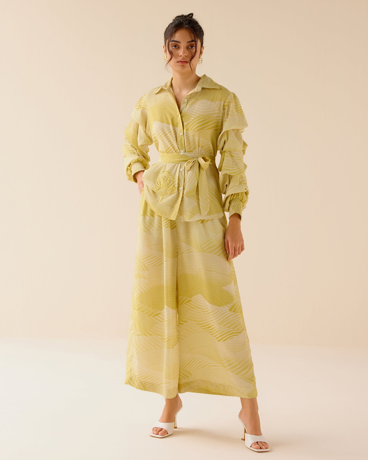 TRISARA Yellow Oasis Co-Ord set