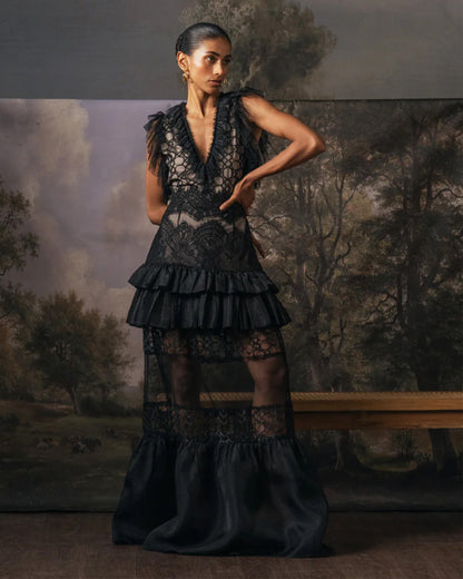 Midnight Meadow Dress