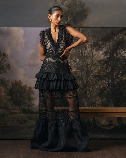 Midnight Meadow Dress