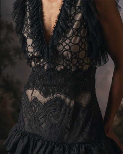 Midnight Meadow Dress