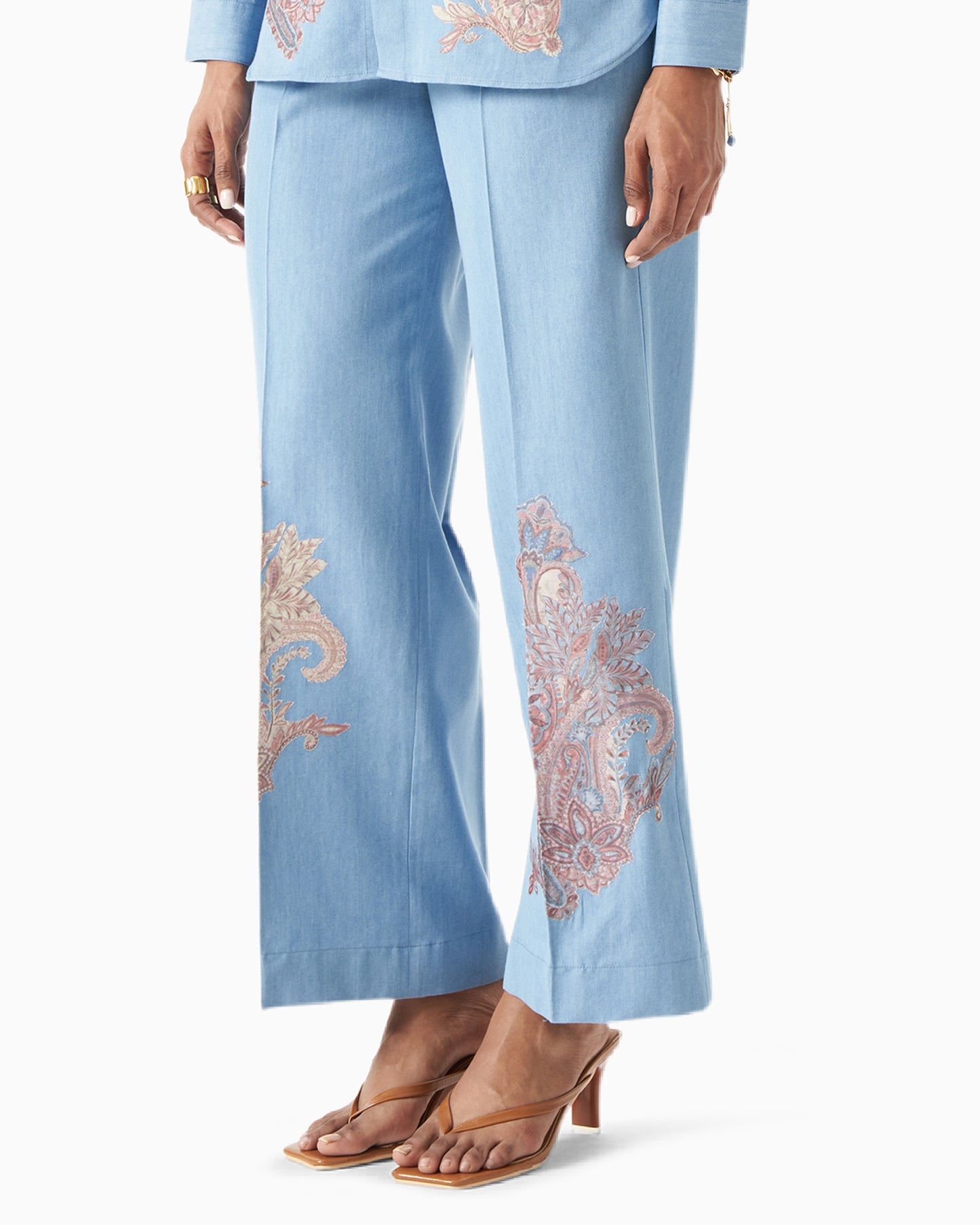 Azure Paisley Ease Coord Set