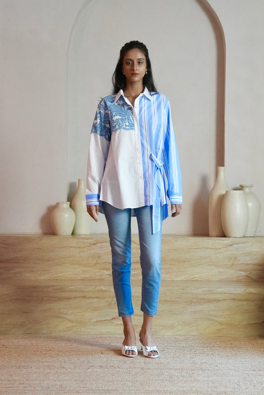 Santorini Blue Shirt