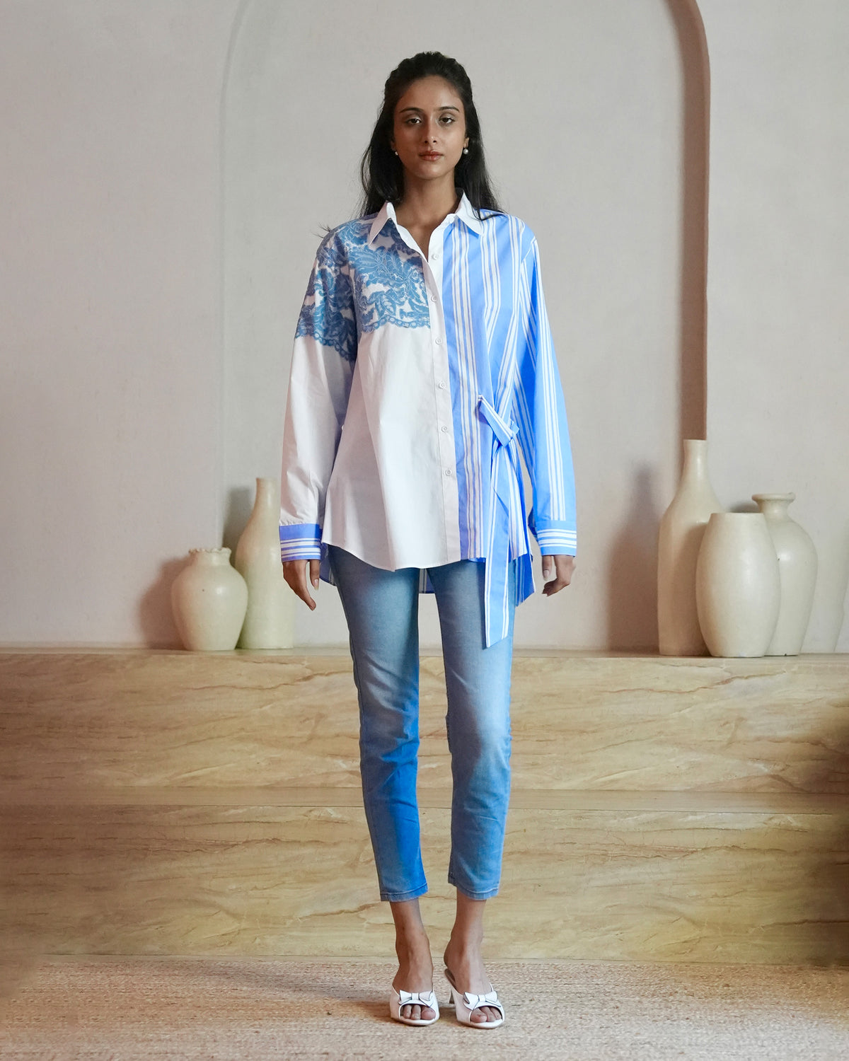 Santorini Blue Shirt