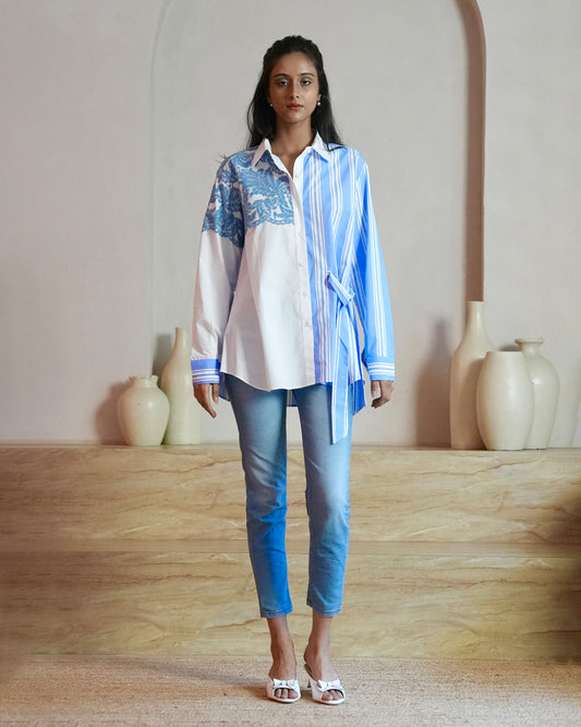 Santorini Blue Shirt