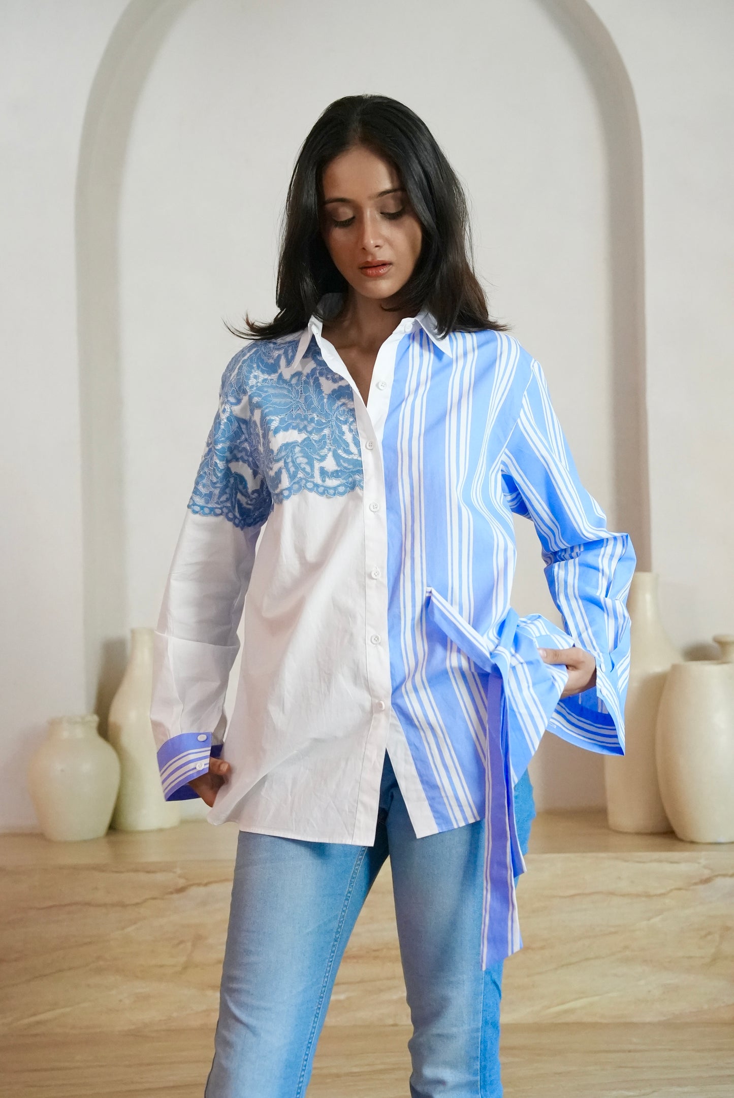 Santorini Blue Shirt