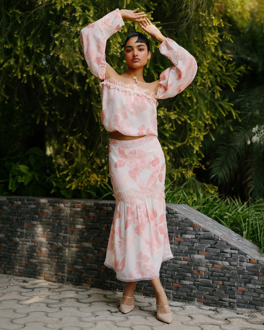 Soft Stitch Lace Co-ord Set