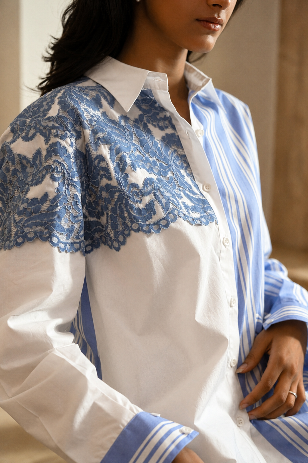 Santorini Blue Shirt