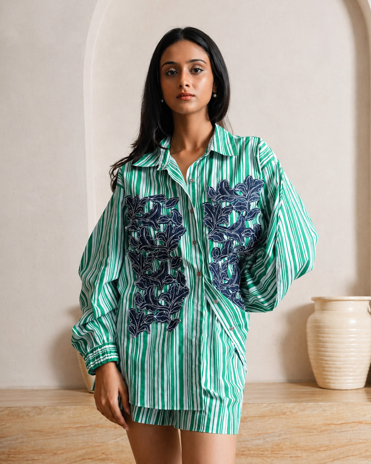Jade Garden Shorts Set