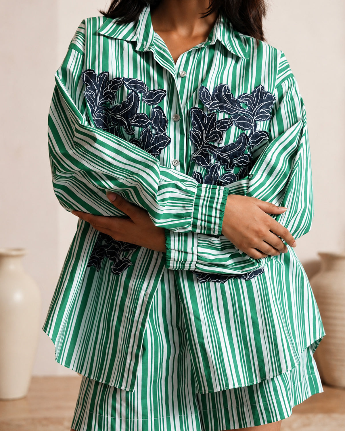 Jade Garden Shorts Set