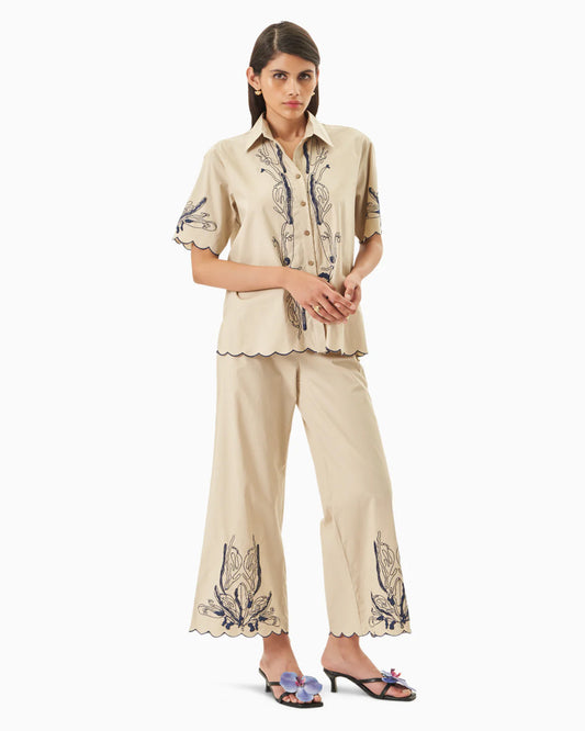 Beige Mint and Motif Set