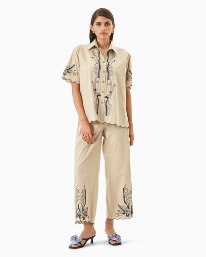 Beige Mint and Motif Set