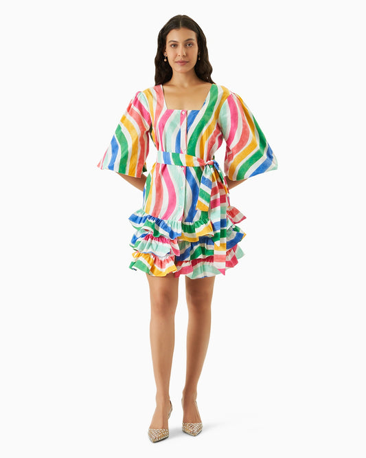 Rainbow Wave Dress