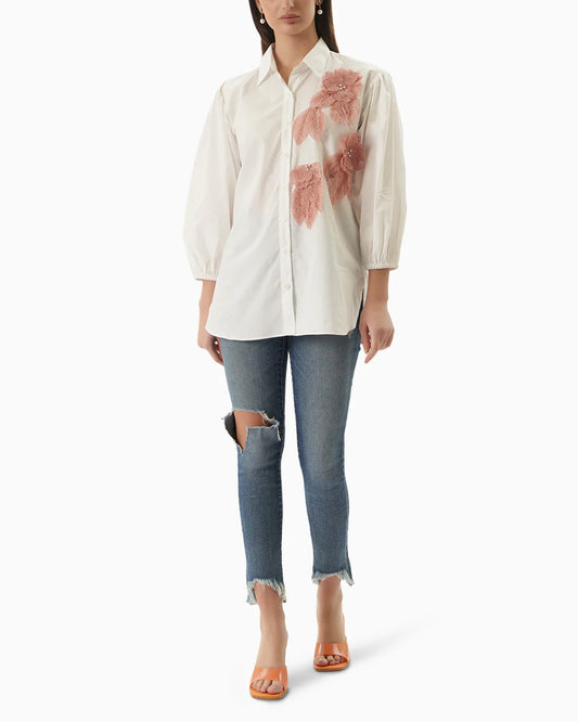 Peach Bloom Shirt